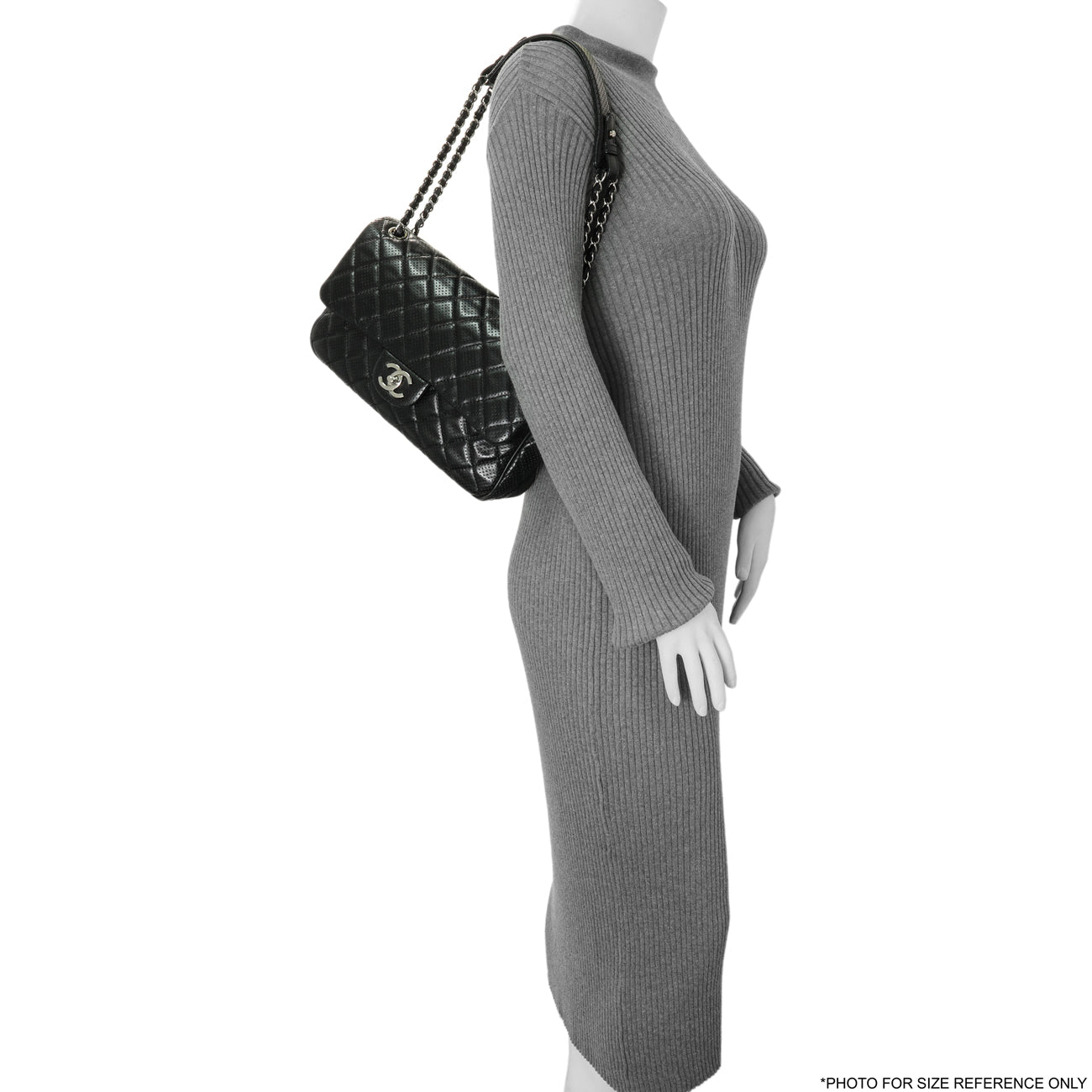 Chanel Black Perforated Lambskin Punch Flap – Modaselle