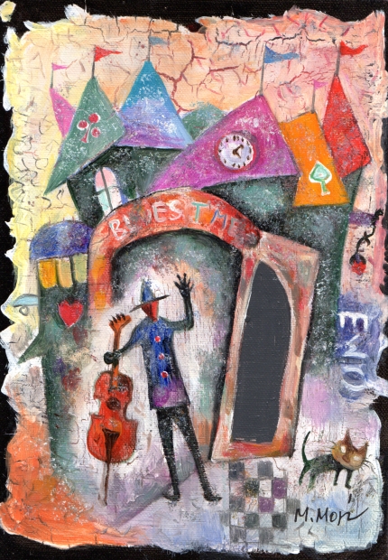 油絵の絵画で森正明が描いたファンタジックな油絵「パラダイス」をご購入