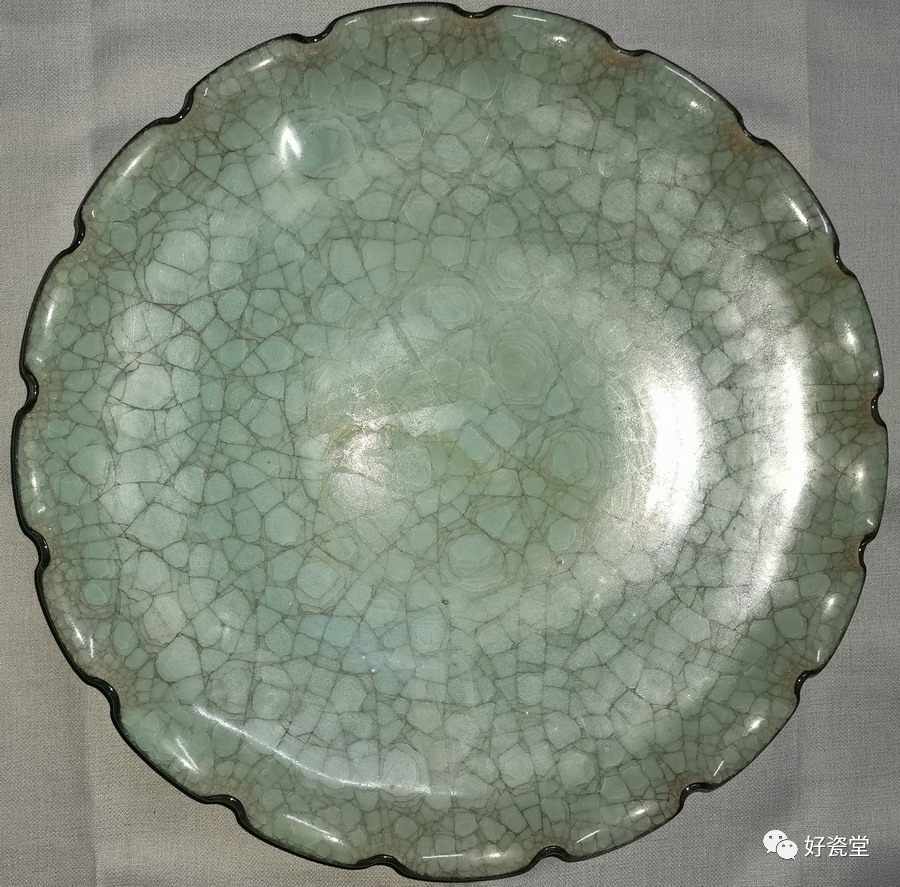 文房具雙耳香爐 宋時代汝窯 陶器冰裂纹 貫入