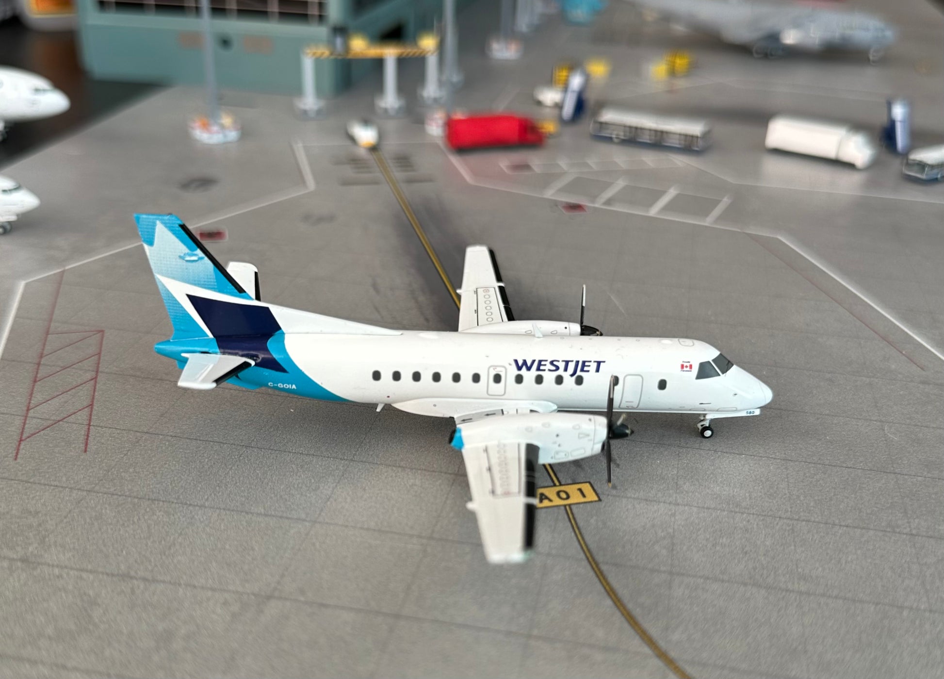 1:200 WestJet Saab 340B Gemini200 – mv400models