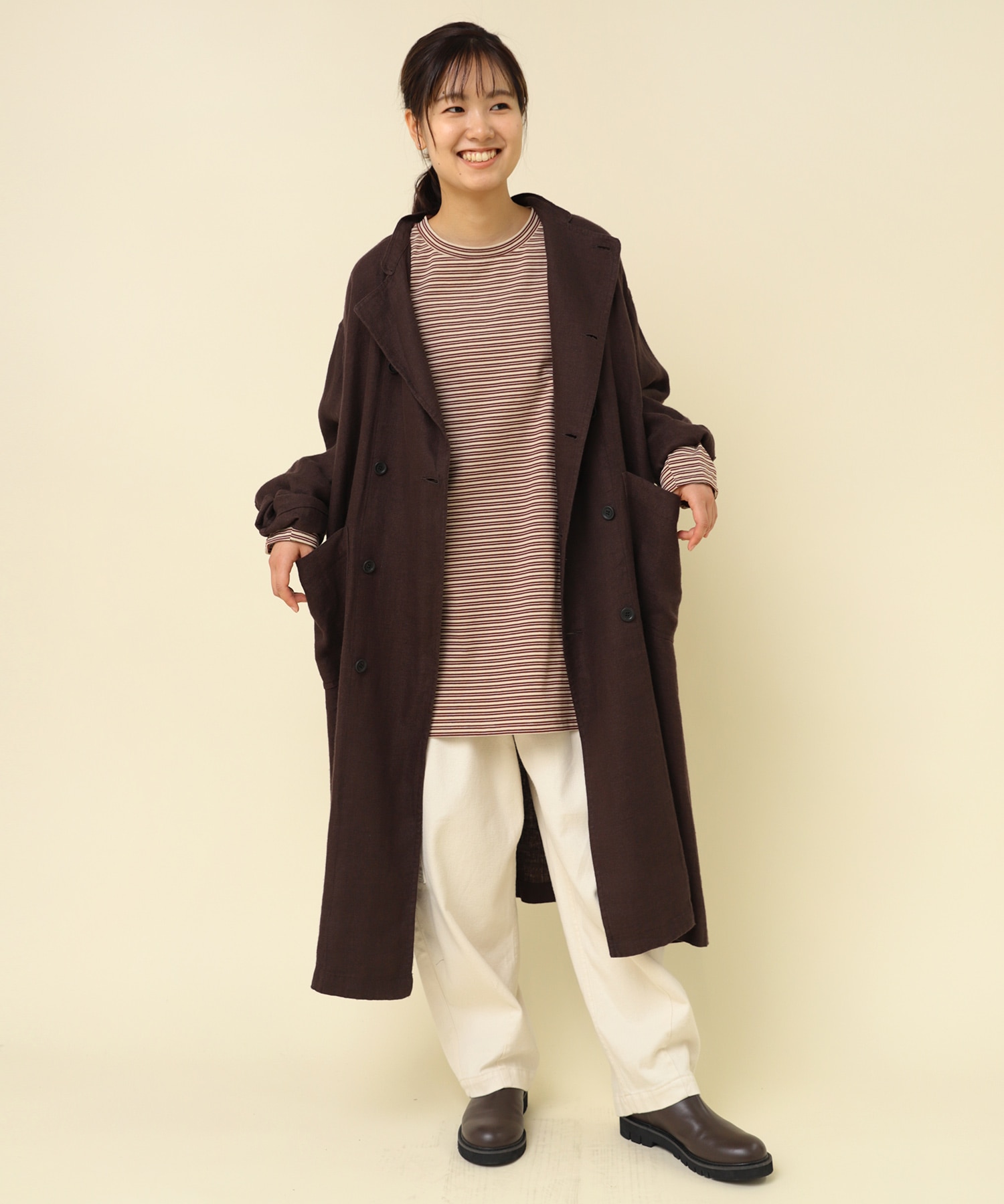 C0776 オーバーコックコート(M ダークチャコール): アウター - RNA