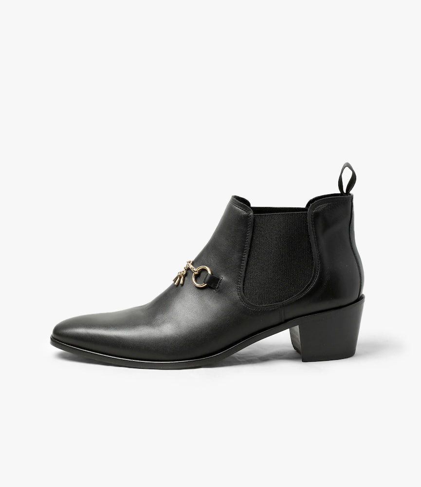 Tassel Bit Heeled Chelsea Boot – Black | Needles | Nepenthes London