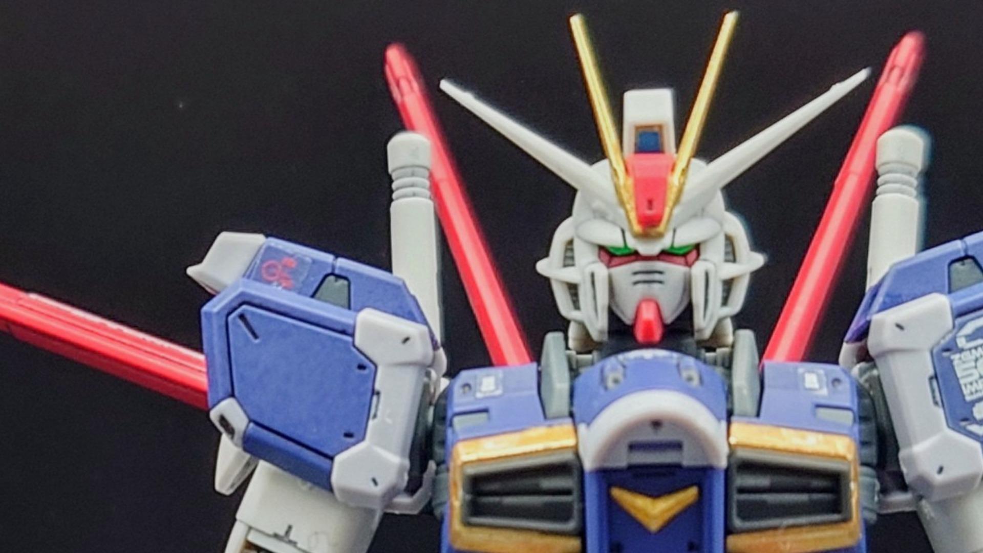 RG フォースインパルスガンダム SpecⅡ】ガンプラレビュー！スミ入れと