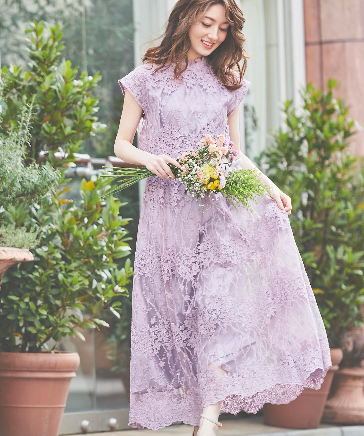 チュールレースマキシワンピ | ロングワンピース | NOELA OFFICIAL WEB