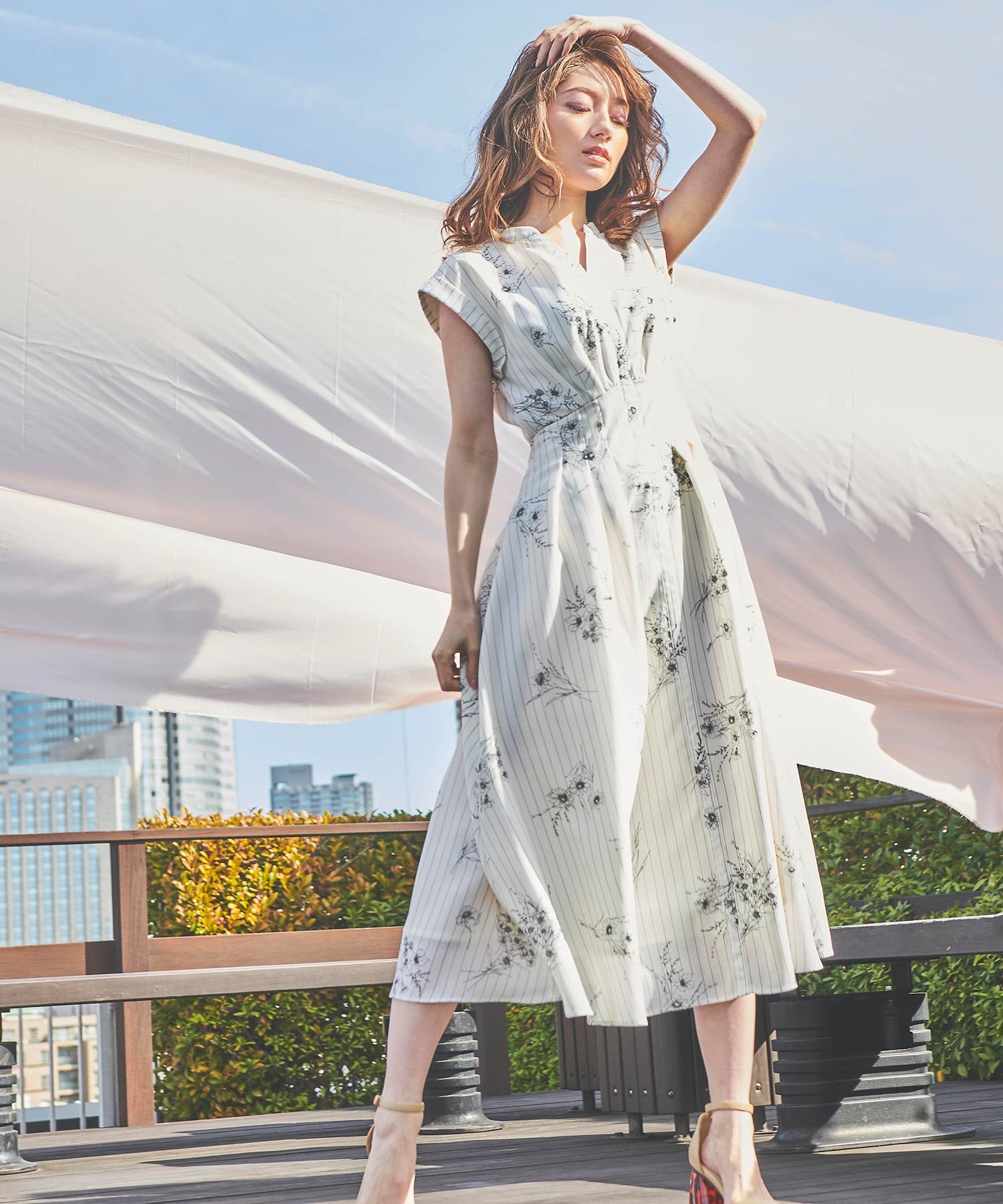 パラスパレス ヴーム vm ウール七分袖ワンピース サイズ0