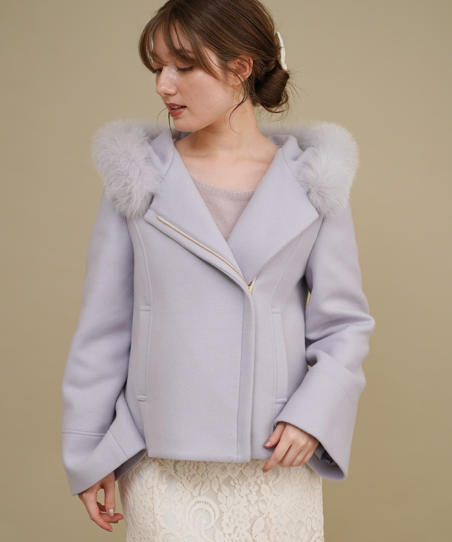 ファー付ショート2WAYコート | コート | NOELA OFFICIAL WEB STORE