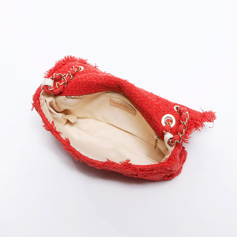 シャネル CHANEL 13番台 ツイード チェーン デカココマーク ショルダー