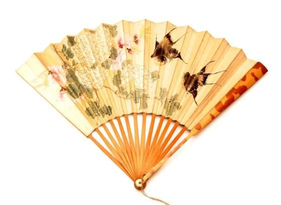 明☆ 惲 寿平 花卉扇面 原寸☆ 故宮博物院 二玄社 中国 扇面画 古玩