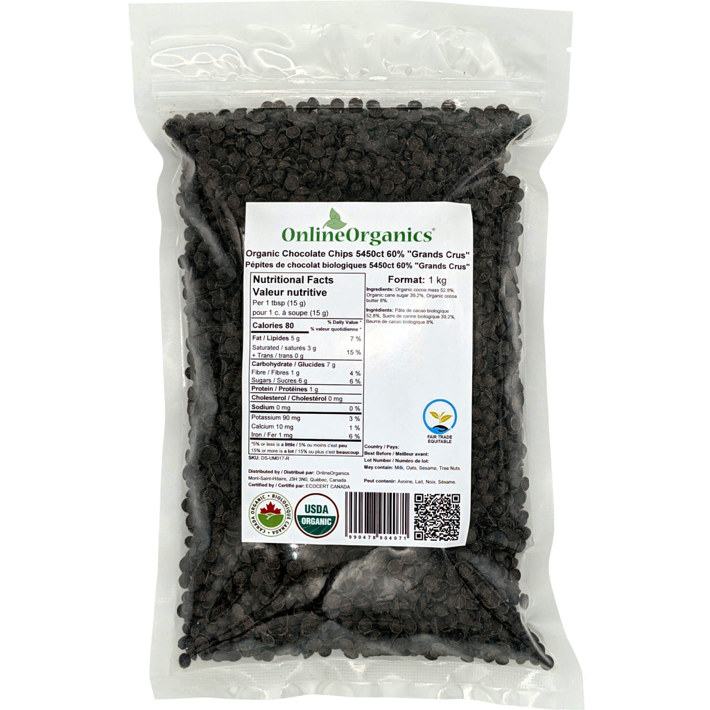 Organic Chocolate Chips 5450ct 60% 