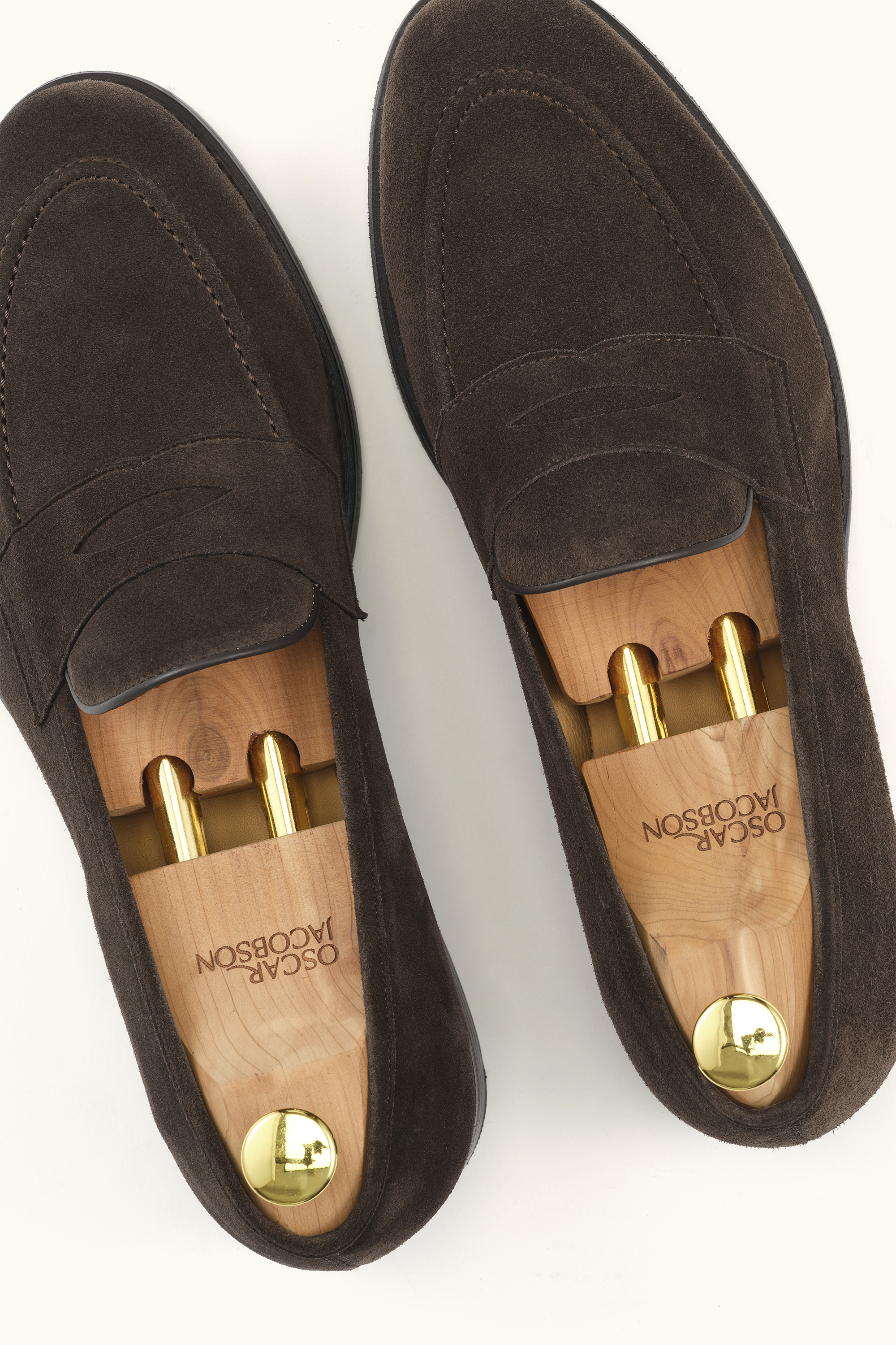 Penny Boxcalf Loafers - Brown | Oscar Jacobson