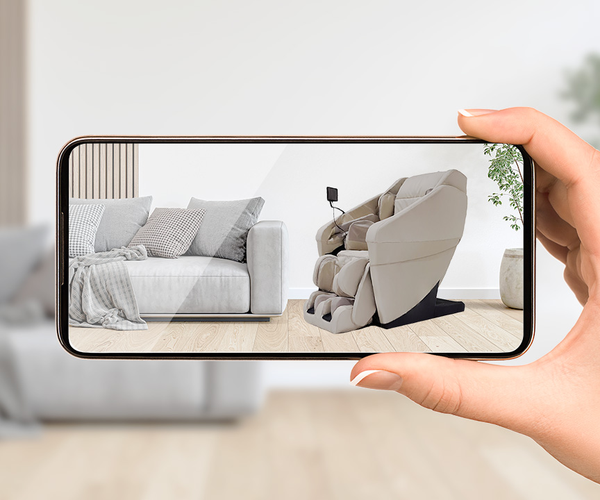 リアルプロ EP-MA121スマホでマッサージチェア設置シミュレーション