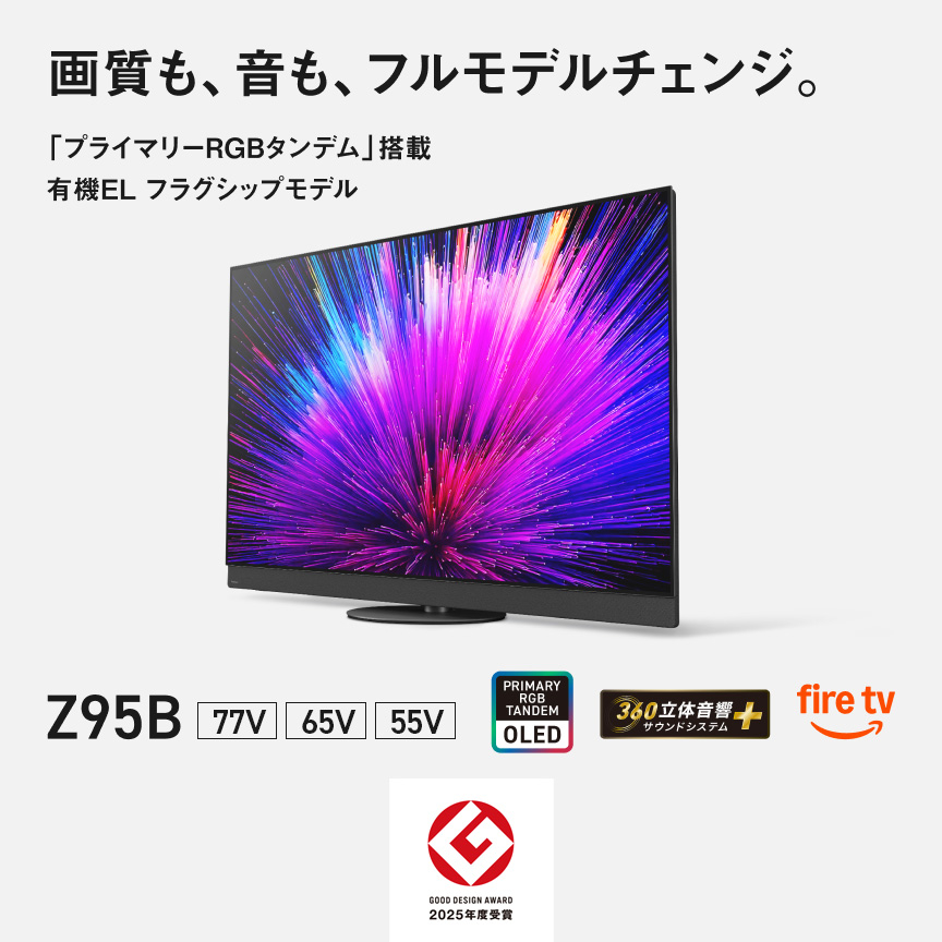 4Kダブルチューナー内蔵 有機ELテレビ Z95B | 4K液晶・有機ELテレビ