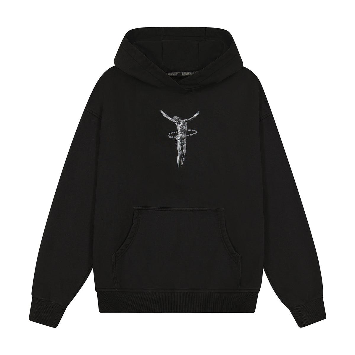 Crucifixus Hoodie in Obsidian – Patmos