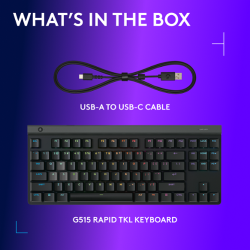 Logitech G515 RAPID TKL Wired Mechanical Analog Low Profile Switch