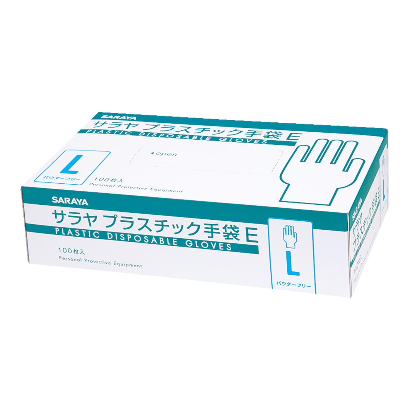 サラヤ プラスチック手袋E Lサイズ 100枚 | サラヤ プラスチック手袋E
