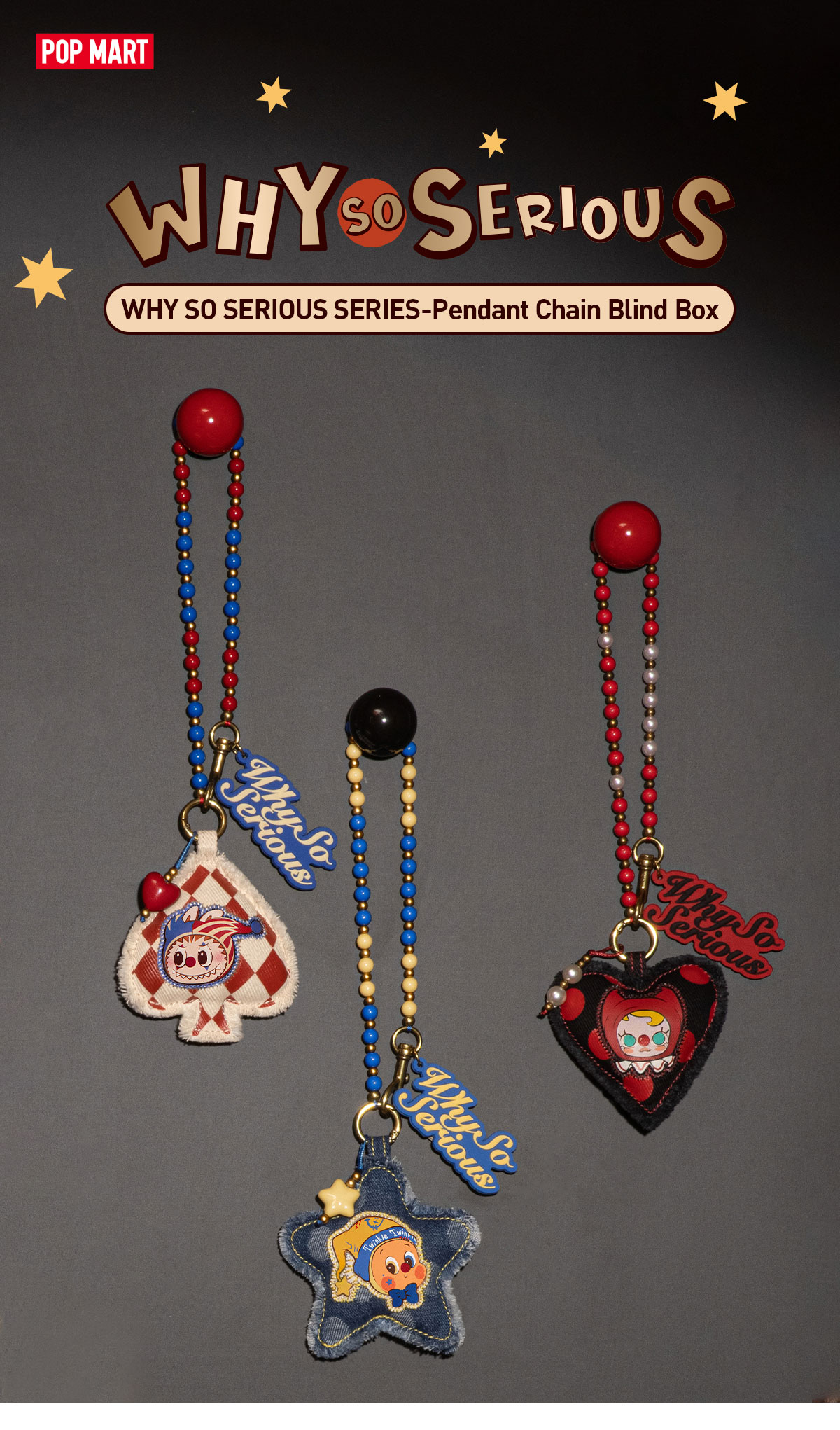 WHY SO SERIOUS SERIES-Pendant Chain Blind Box - POP MART (Canada)