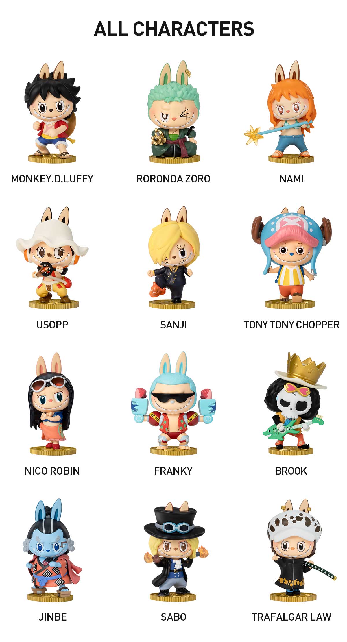 POP NOW:THE MONSTERS × One Piece Series Figures - POP MART (United