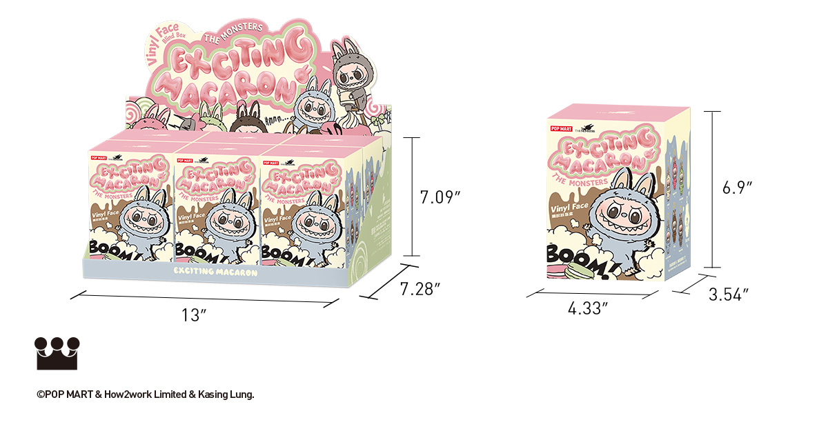 THE MONSTERS - Tasty Macarons Vinyl Face Blind Box | Blind Box