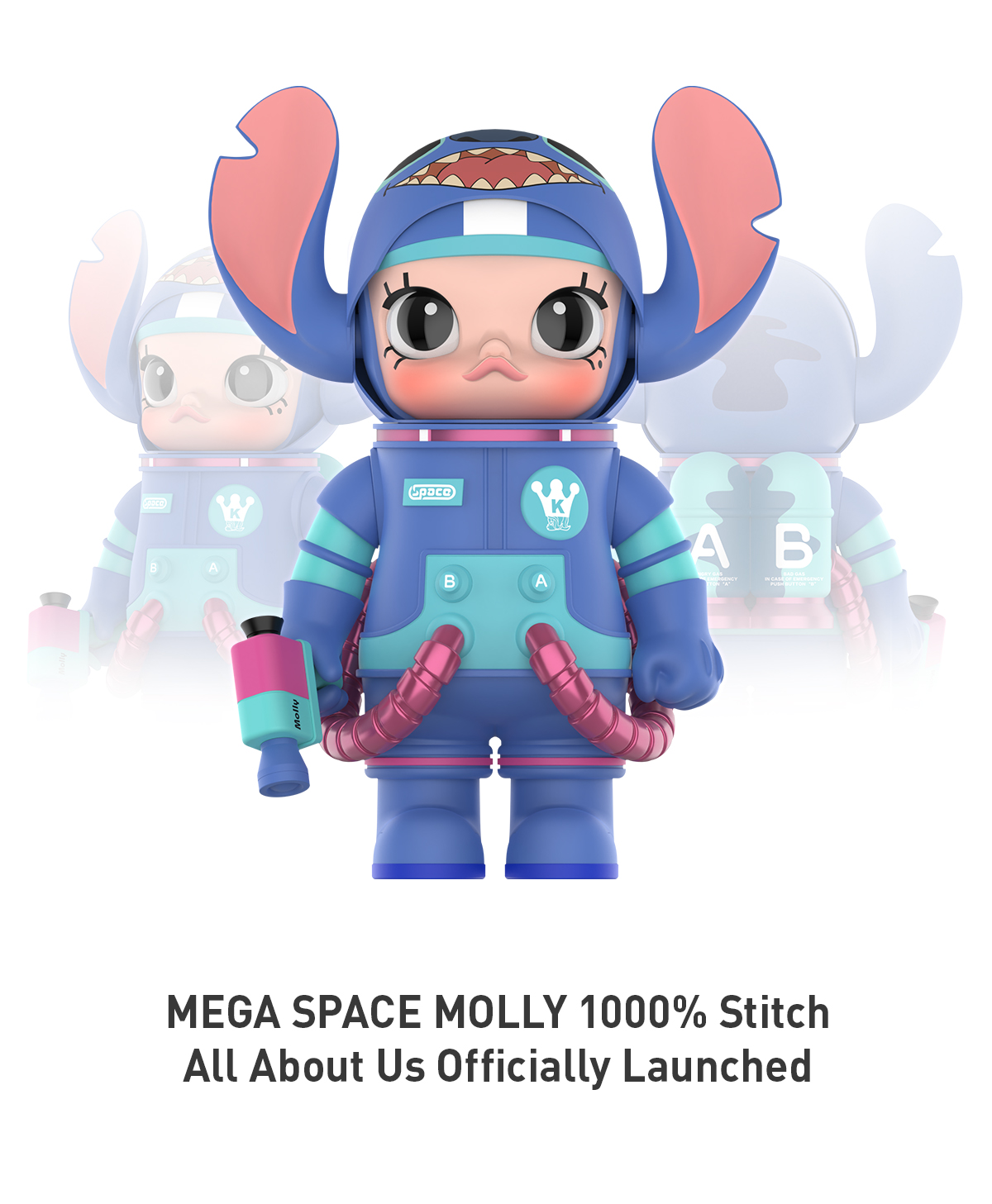 MEGA SPACE MOLLY 1000% 史迪奇 - POP MART (Japan)
