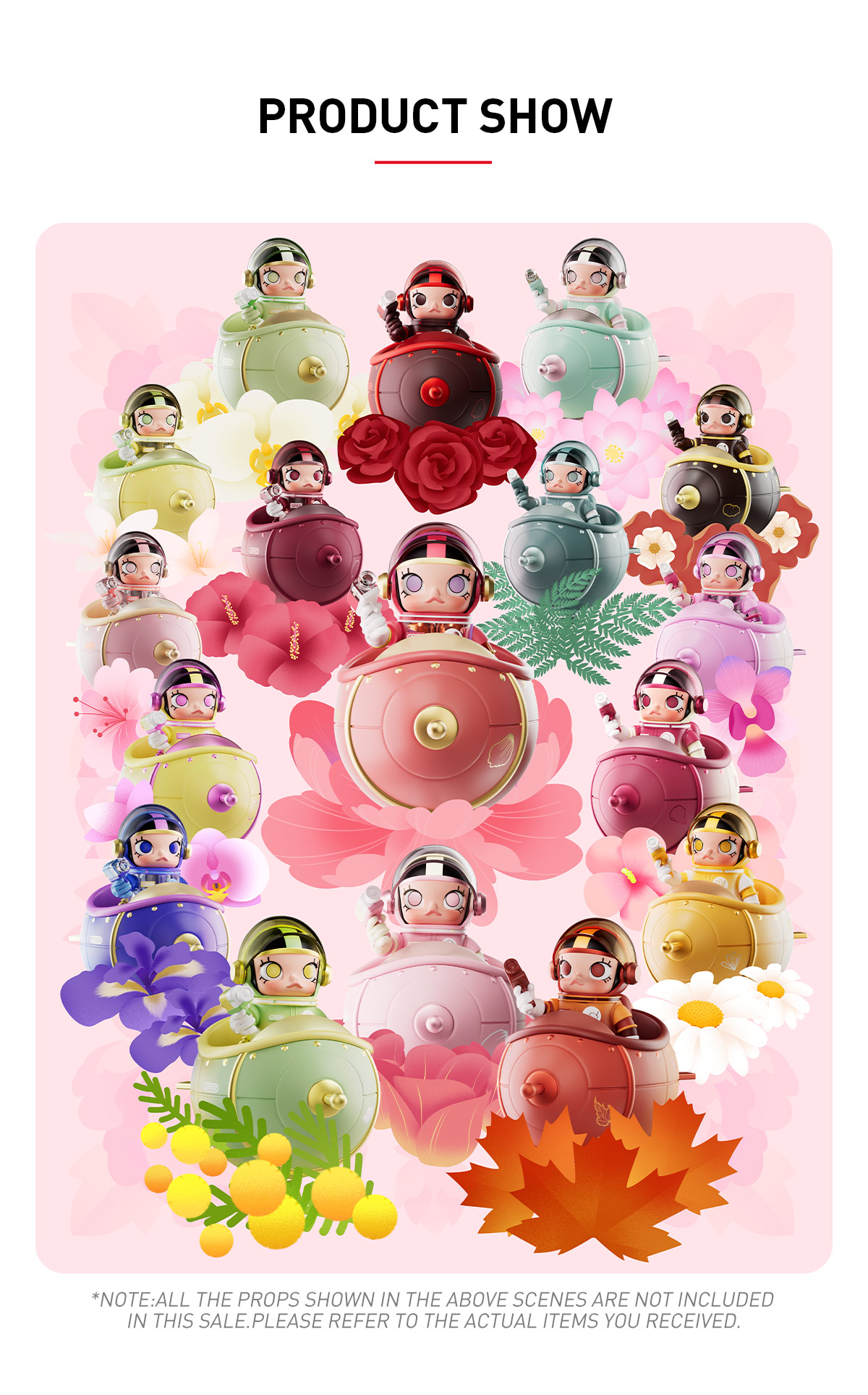 MEGA SPACE MOLLY 100% Blooming-Fleur de lys - POP MART (Japan)