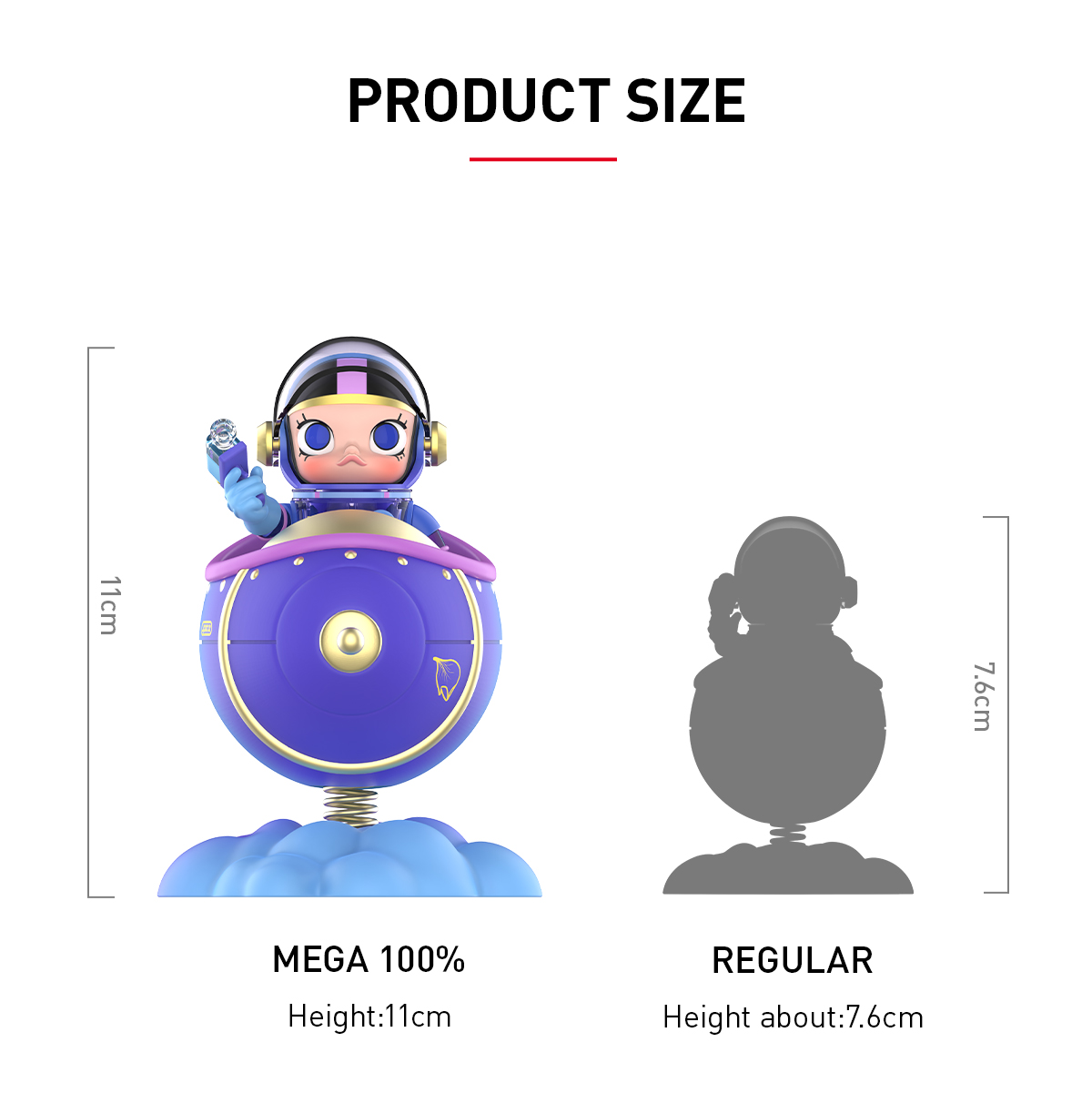 MEGA SPACE MOLLY 100% Blooming-Fleur de lys - POP MART (Japan)