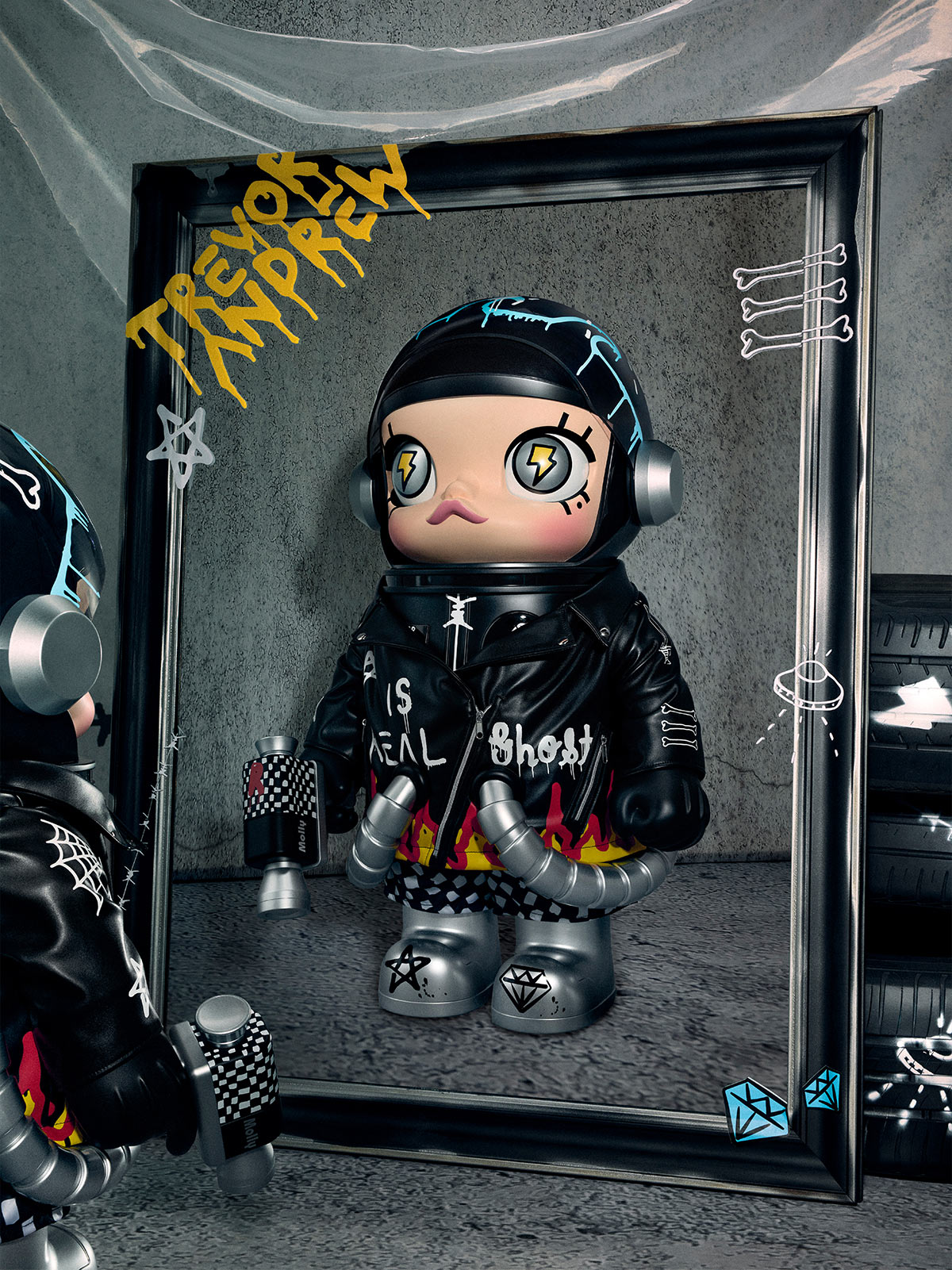 MEGA SPACE MOLLY 1000% Trevor Andrew2.0 - POP MART (Japan)