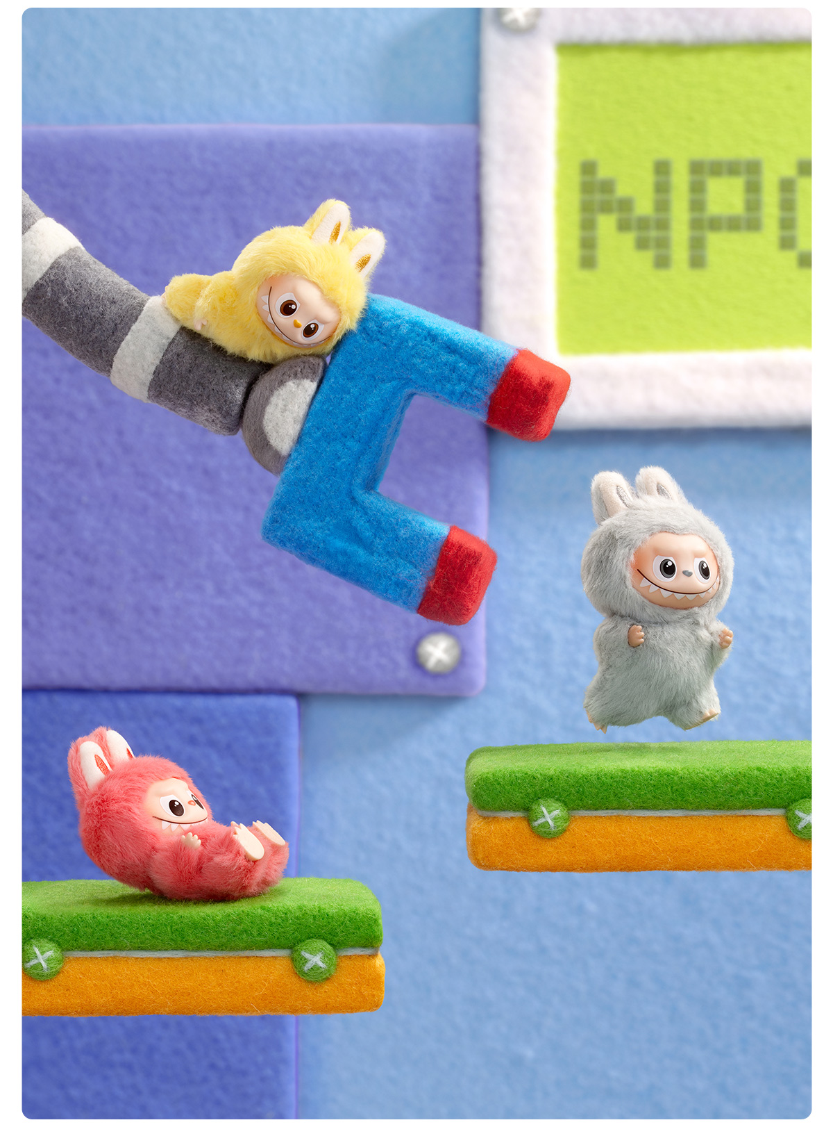 THE MONSTER PIN FOR LOVE シリーズ ぬいぐるみペンダント(N-Z) - POP