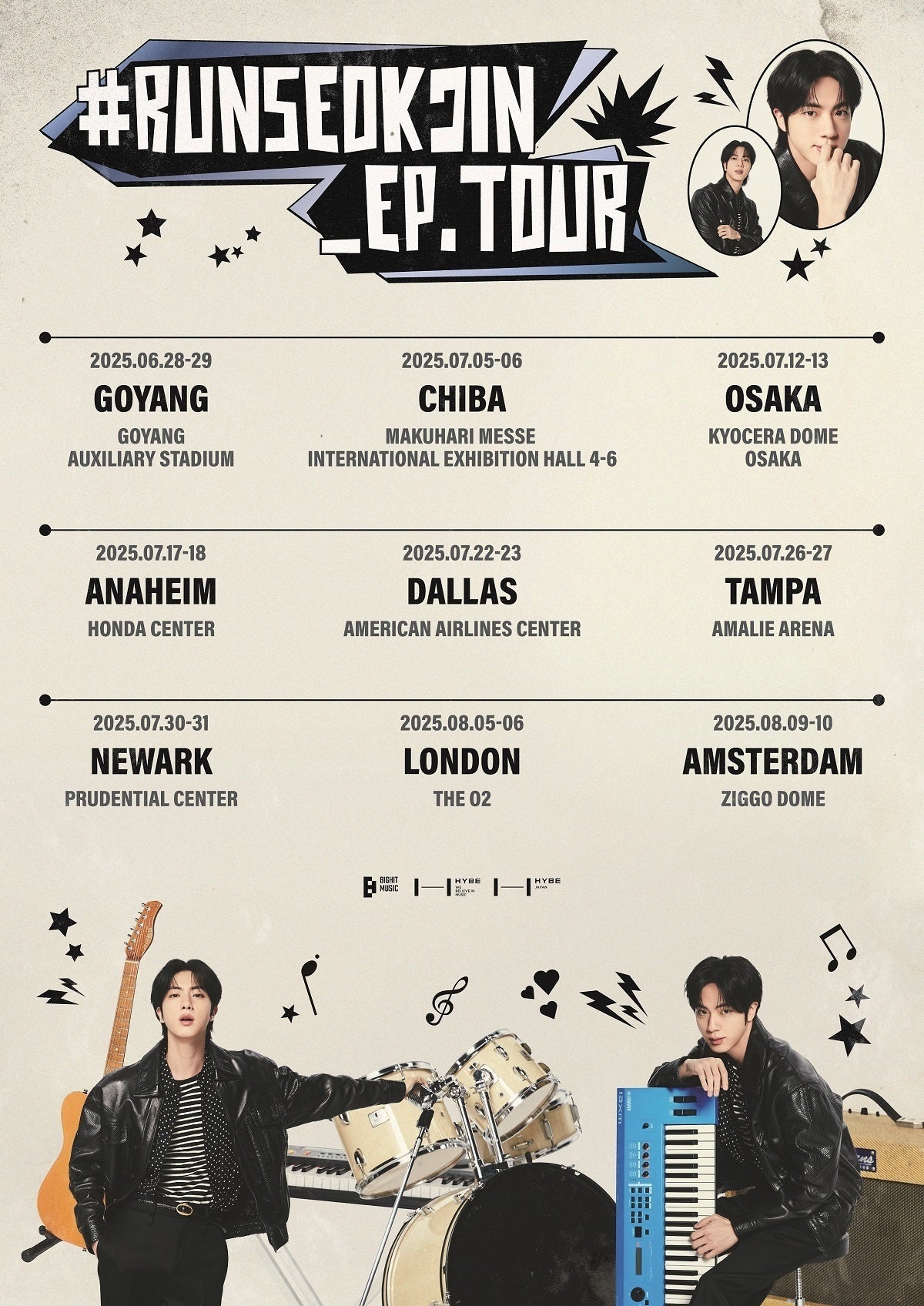 JIN、待望の来日公演『#RUNSEOKJIN_EP.TOUR IN JAPAN』開催決定