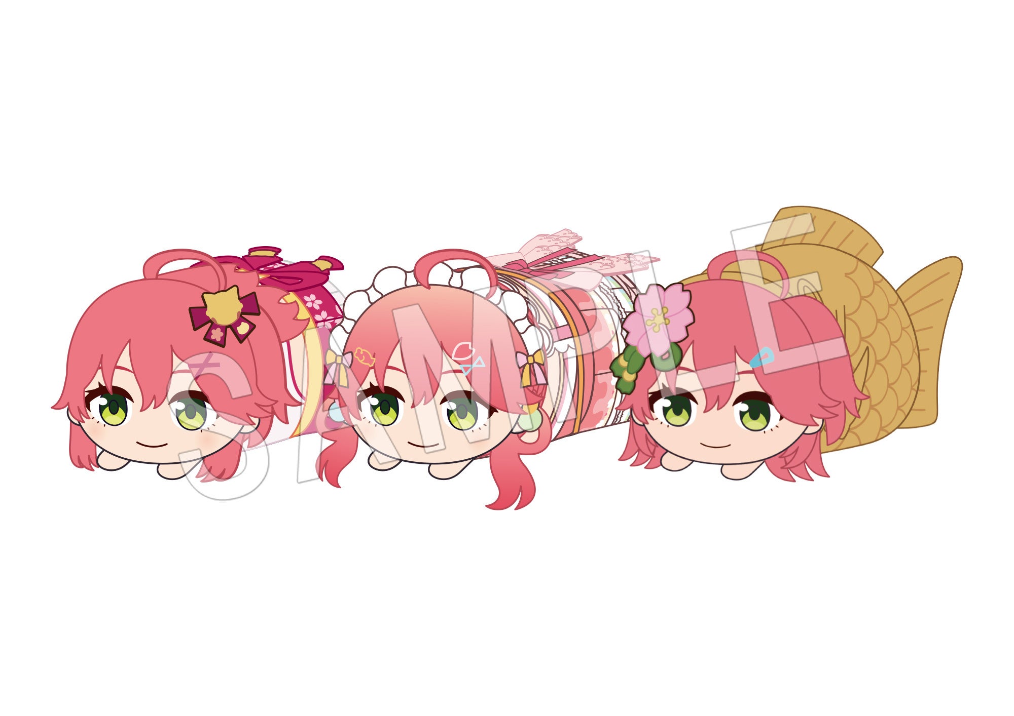 鳴⾨鯛焼本舗×さくらみこ」コラボ開催！オリジナル1匹袋⼊りの