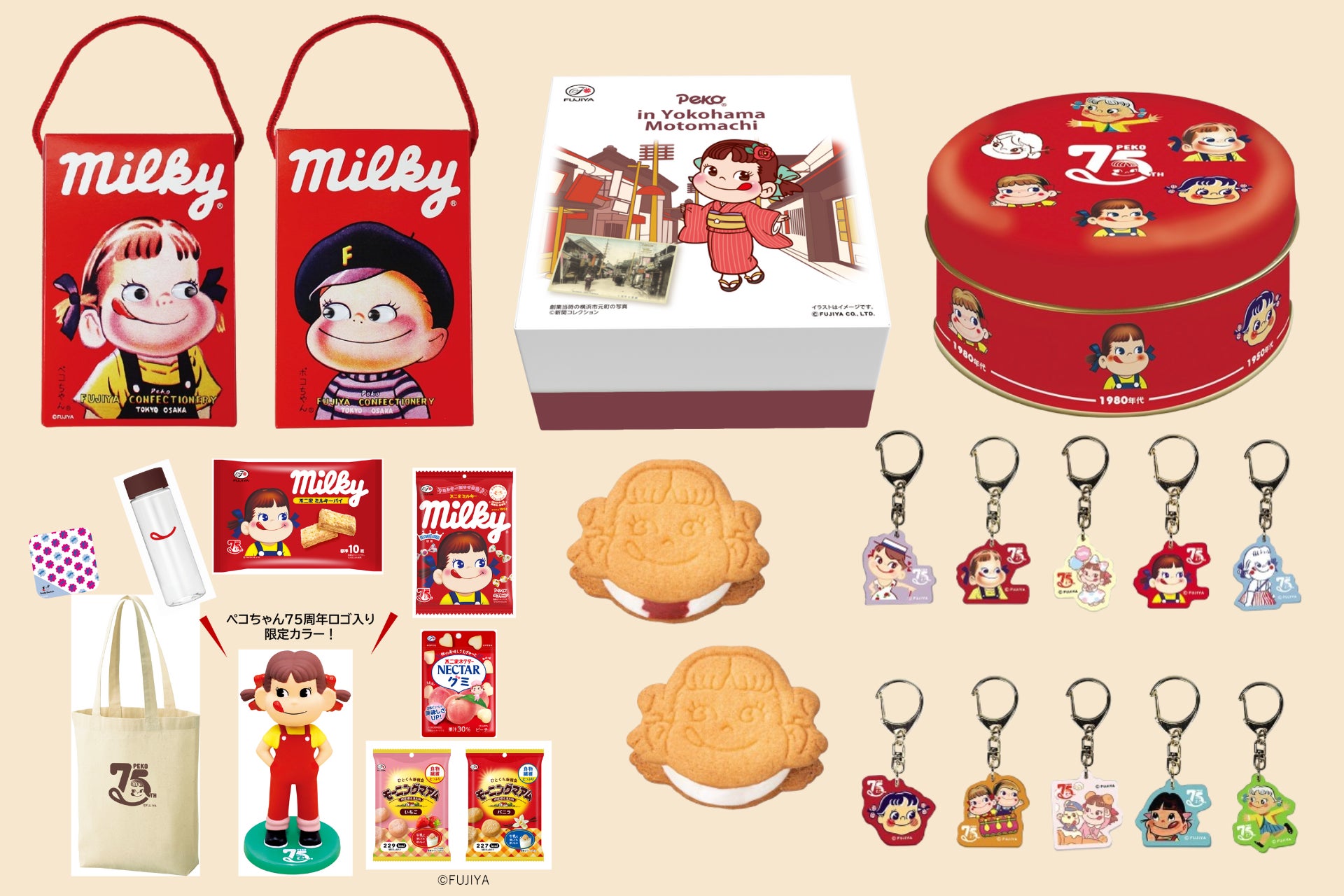 横浜高島屋】地元横浜・元町創業［不二家］の「ペコちゃん」生誕 75