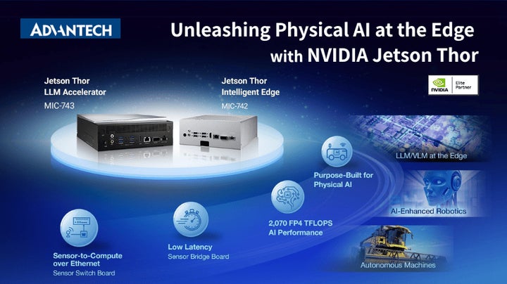 アドバンテック、COMPUTEXでNVIDIA Jetson Thorとのフルスタック統合を