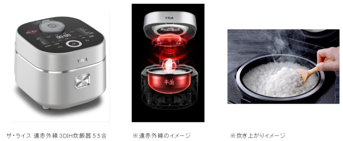 独自技術「遠赤外線×高火力3次元IH」で、際立つ粒立ち・ハリ・甘み