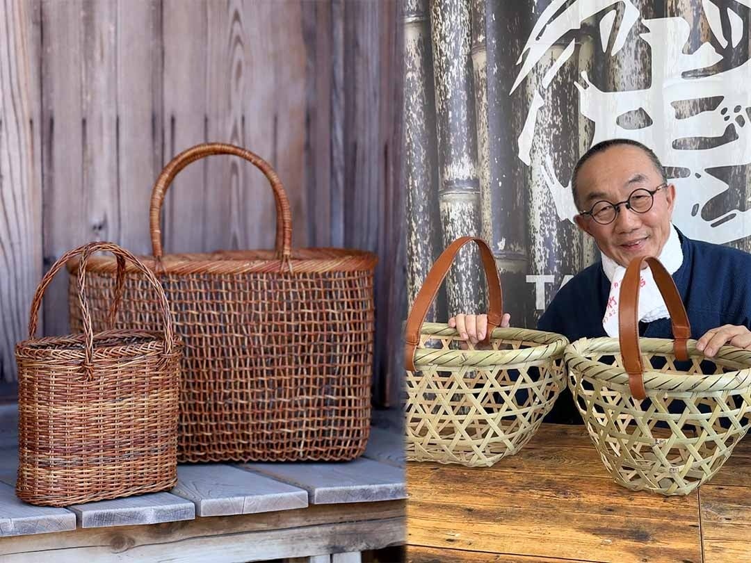 各1点限りの特別販売】真竹とあけび4種の手提げ籠バッグがYouTube企画