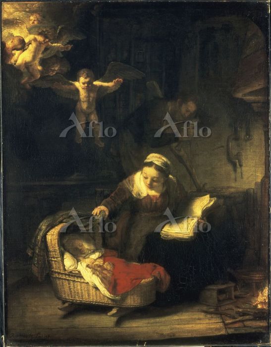 レンブラント 「天使のいる聖家族」 [4981084]のアート作品 - アフロ