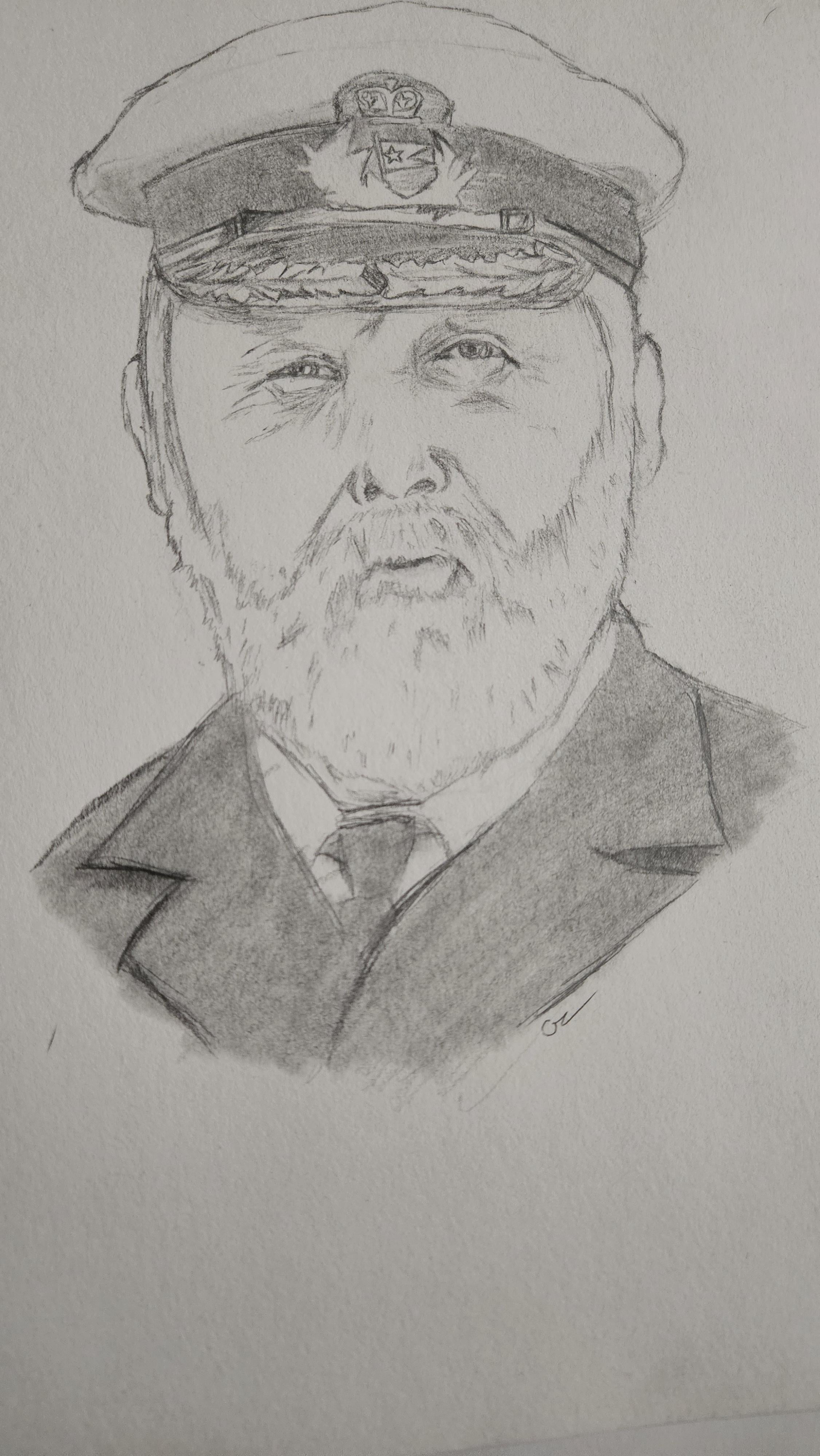 タイタニック船長】エドワード・ジョン・スミス 手書き部分 直筆サイン