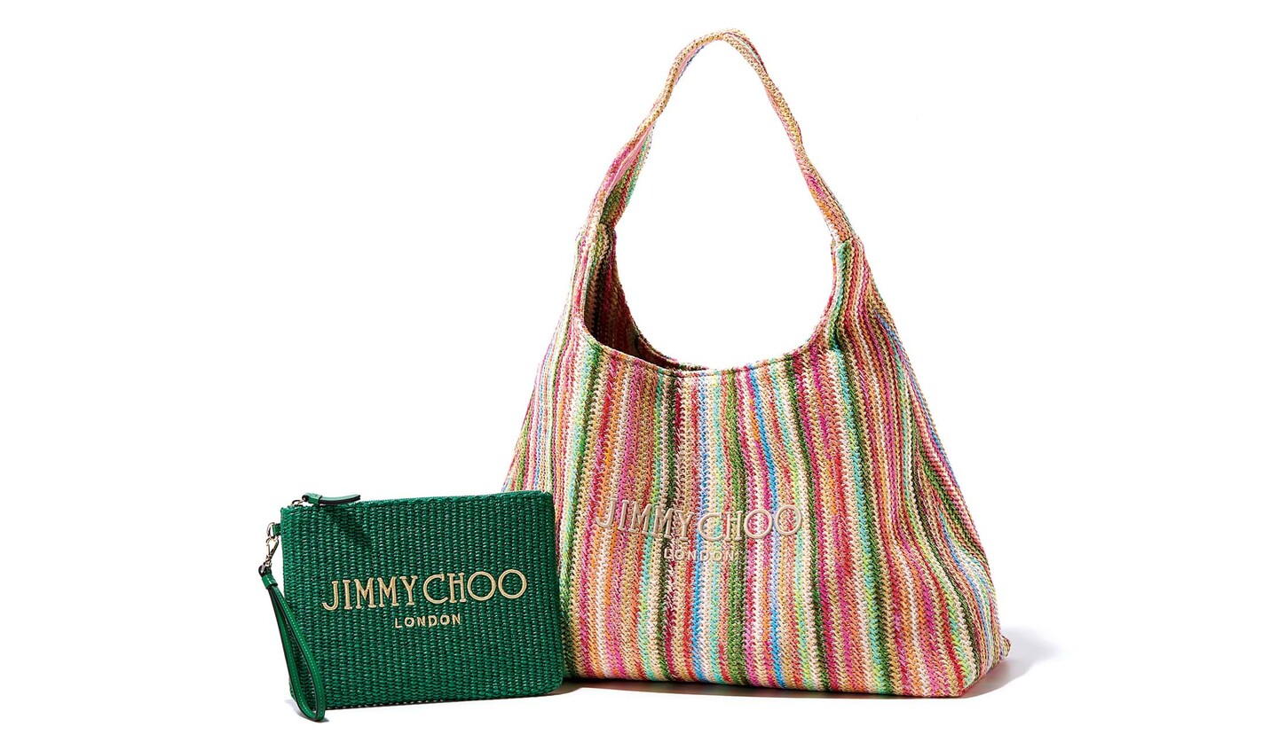 ジミー チュウ」マルチカラーのストライプが初夏コーデに映える【最新