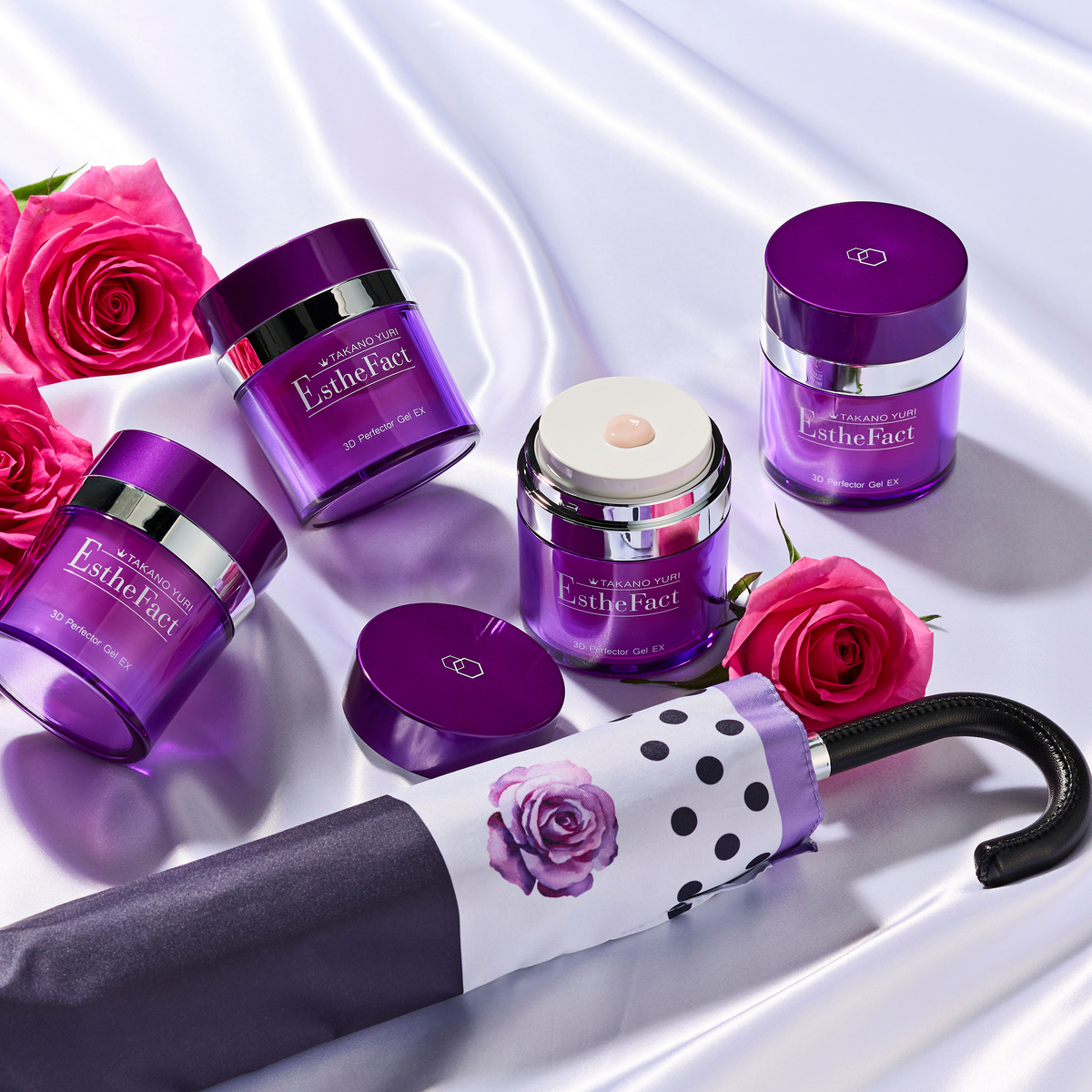 たかの友梨エステファクト3DパーフェクタージェルEX 日傘セット