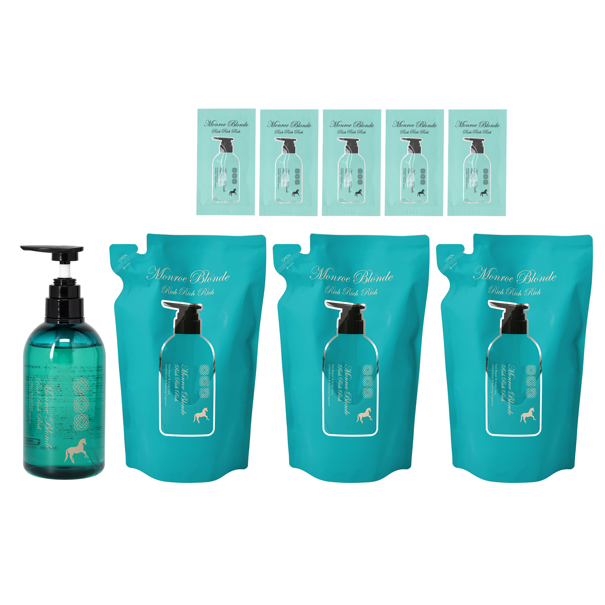 モンローブロンドR馬プラセンタCトリートメントRRR4本特別セット