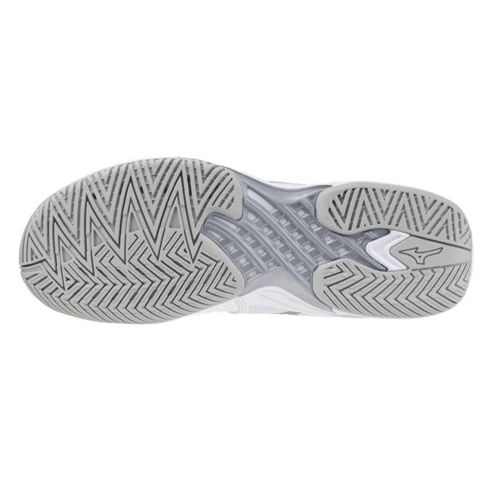 Mizuno Wave Exceed Tour 6 AC Women's Tennis Shoe (White/Silver