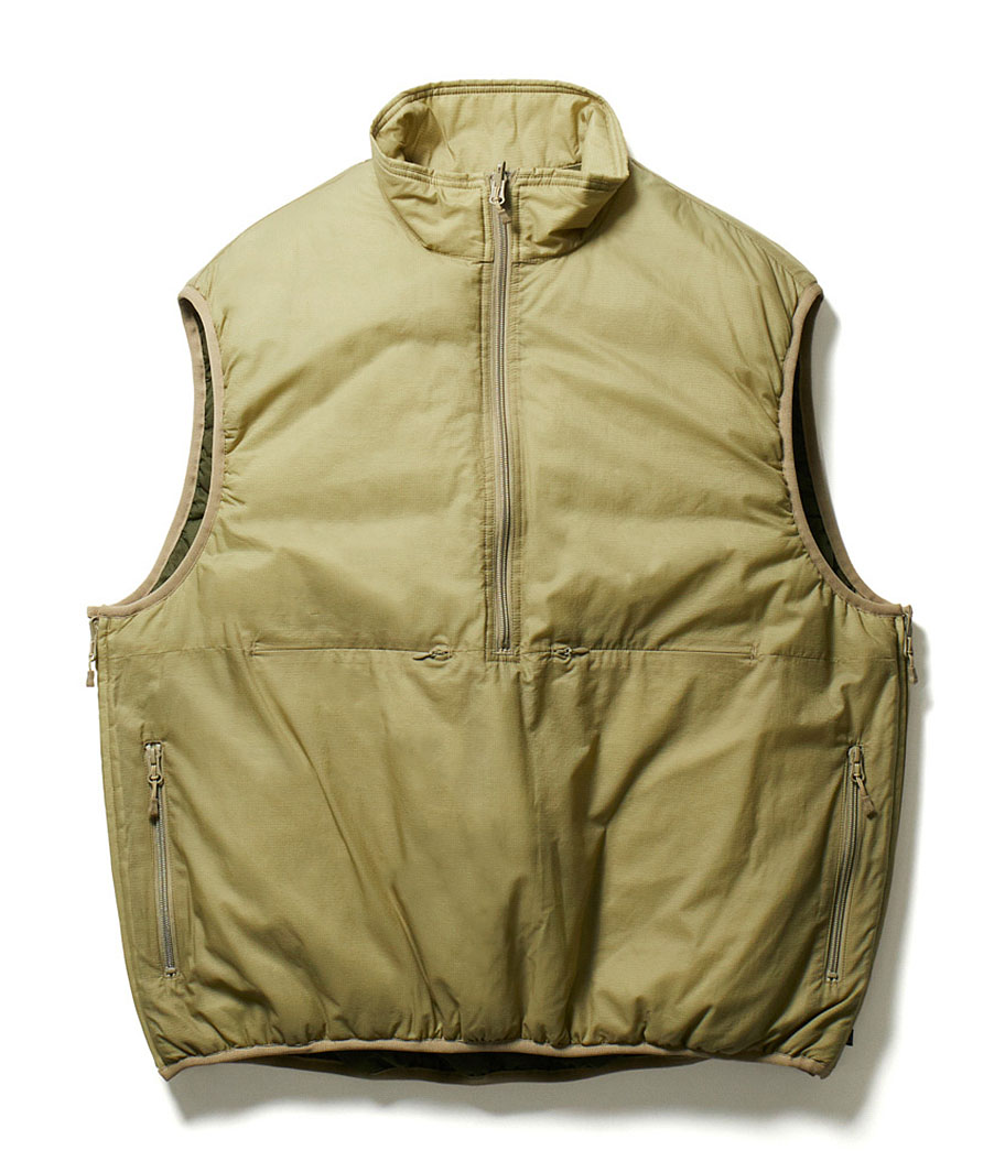 DAIWA PIER 39 TECH REVERSIBLE PULLOVER PUFF VEST [BEIGE] - Fresh