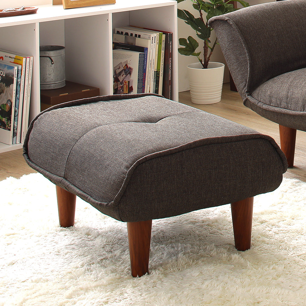 日本製 ポケットコイル オットマン単品/置き場所を選ばないコンパクト