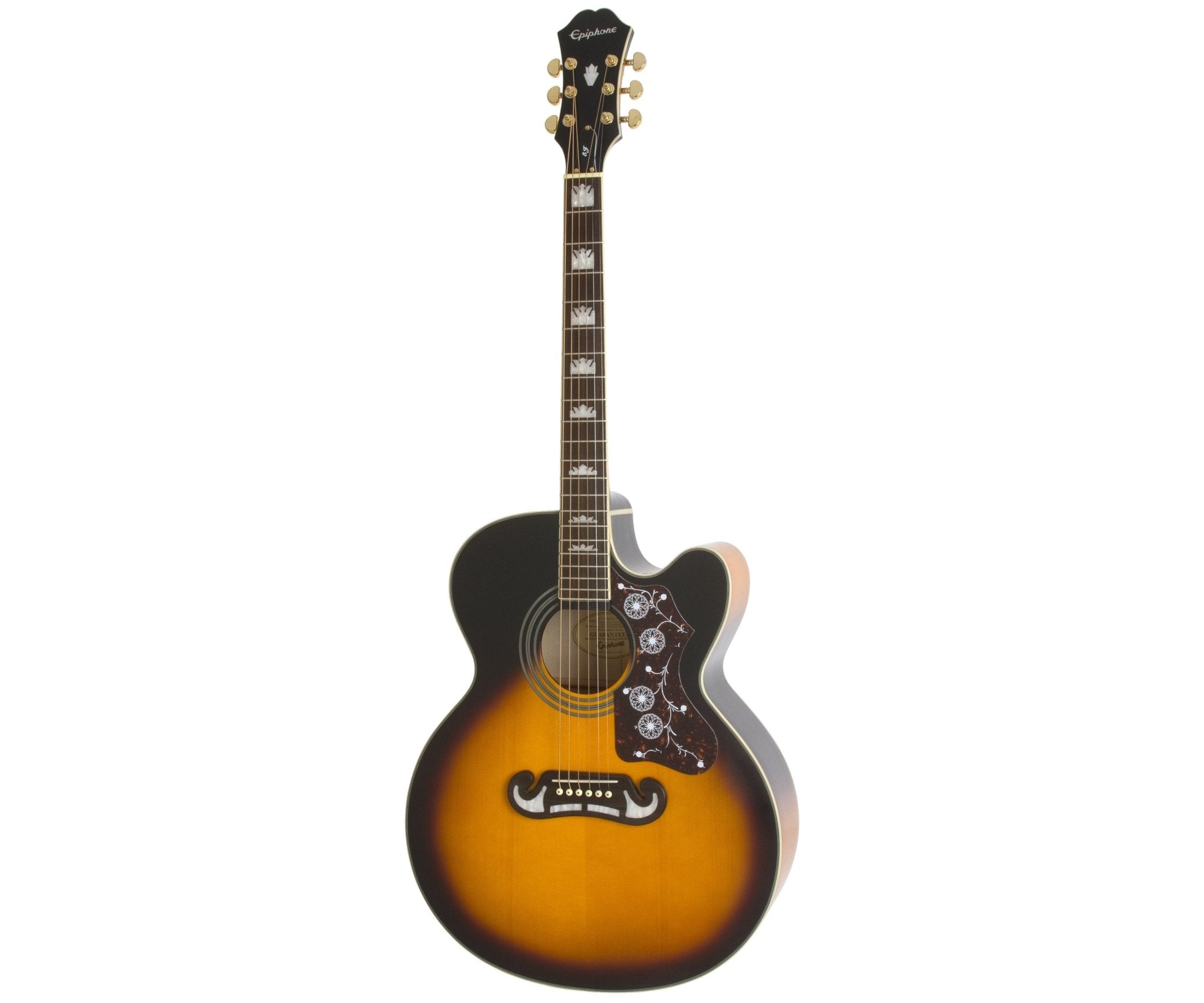 Epiphone EJ-200CE Acoustic Electric Guitar in Vintage Sunburst