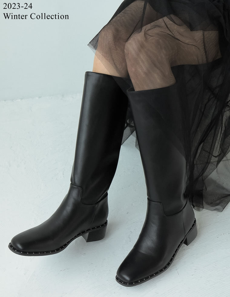 スタッズロングブーツ - シューズ通販 | 人気レディースファッション