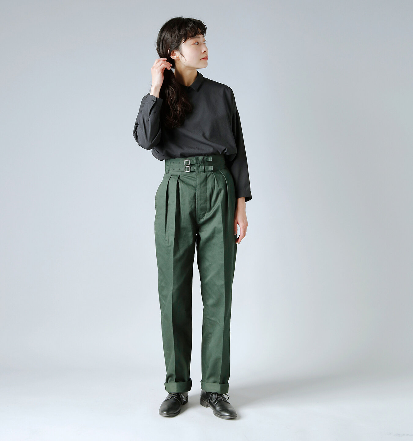 LENO｜ダブルベルトグルカトラウザーズ“Double Belted Gurkha Trousers