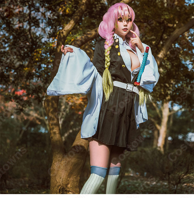 甘露寺蜜璃 コスプレ衣装 【鬼滅の刃】 （かんろじみつり） cosplay 恋