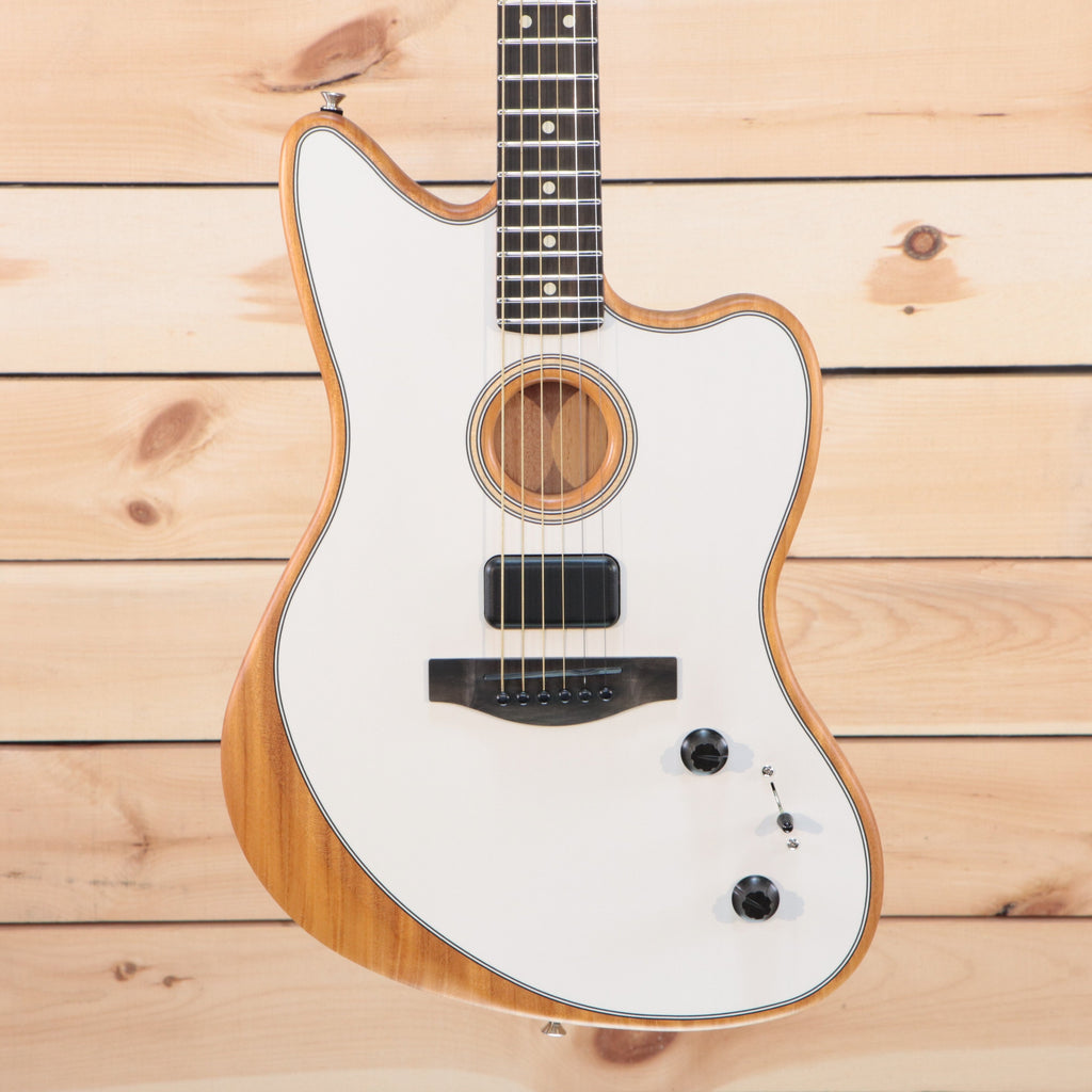 Fender American Acoustasonic Jazzmaster - Arctic White – Righteous