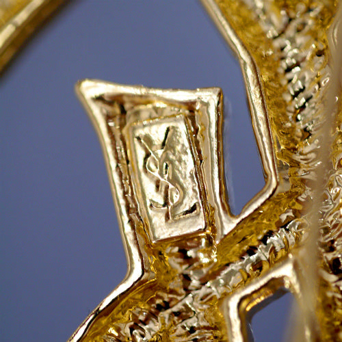 YVES SAINT LAURENT YSLブローチ(ゴールド) – Vintage Shop Rococo