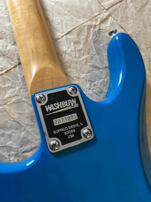 Washburn G-Junior G-JRV late-80s - Blue MIK 25.4scale Small bodied