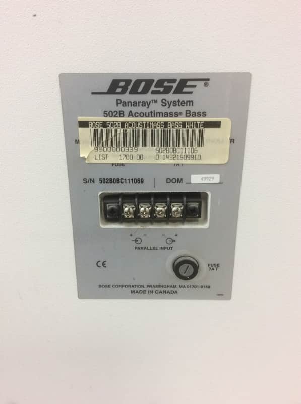 Bose Panaray 502A 502B 502C Panaray Speaker system with controller