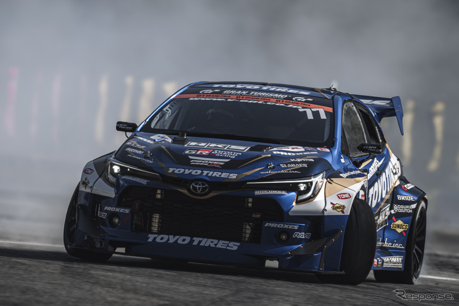 松山北斗が『GRカローラ』D1GP初投入で単走優勝！第3-4戦筑波の